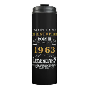 Garrafa Térmica 60º aniversário 1963 Legendário Black Dourado Add 