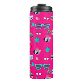 Garrafa Térmica 80s Costume Vibrant pink Retro culture pop