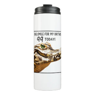 Garrafa Térmica 99º Sorriso de Alligador de Aniversário
