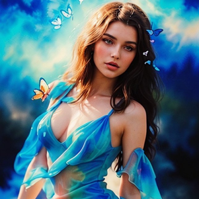 Garrafa Térmica A arte inspirou design, linda dançarina (Criador carregado)