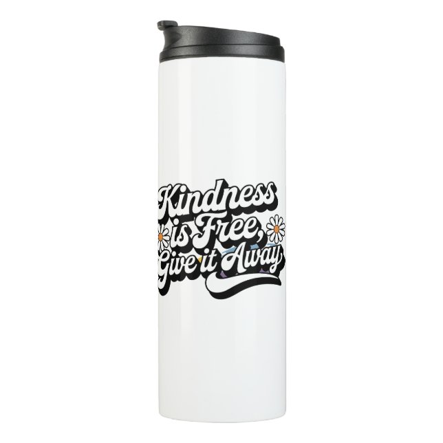 Garrafa Térmica "A bondade é livre, dá-lhe saída" (Rotação à direita)