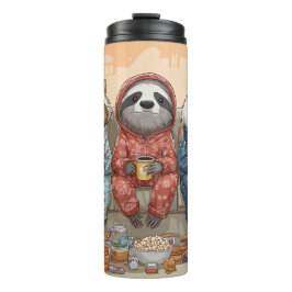 Garrafa Térmica A Cat, Sloth, and Panda's Ultimate Netflix Night