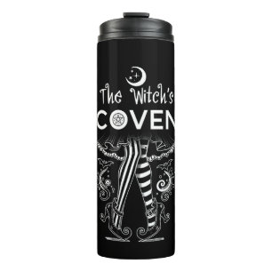 Garrafa Térmica A Coven da Bruxa Pernas de Bruxa Halloween