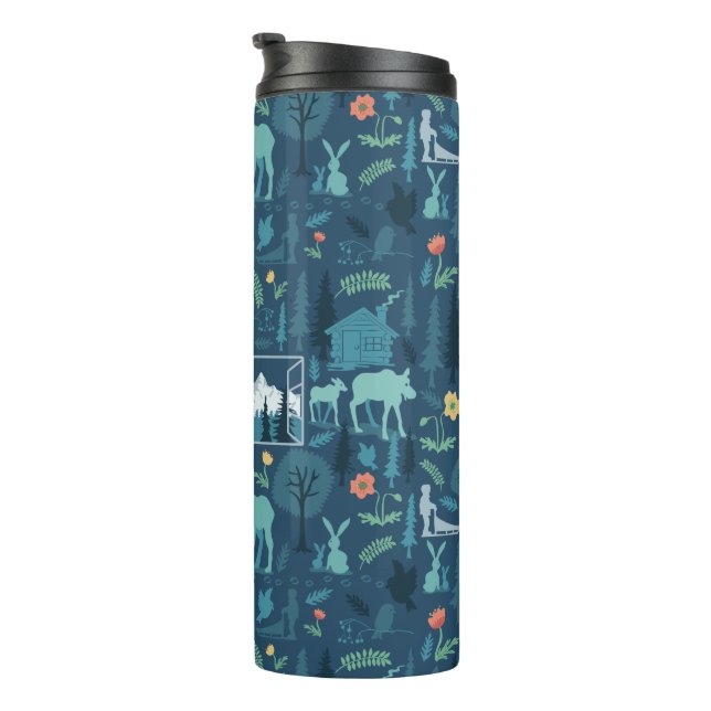 Garrafa Térmica A Exibição de Tumblers de Janelas do Alaska (Rotação à direita)