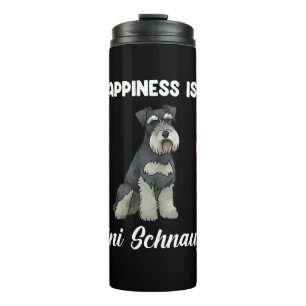 Garrafa Térmica A Felicidade É Um Mini Schnauzer