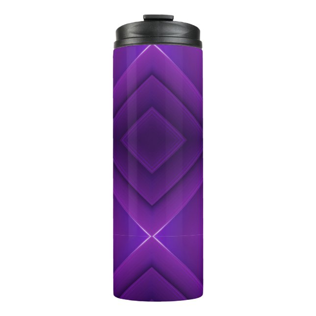 Garrafa Térmica A purple travel mug with a sleek black lid  (Frente)