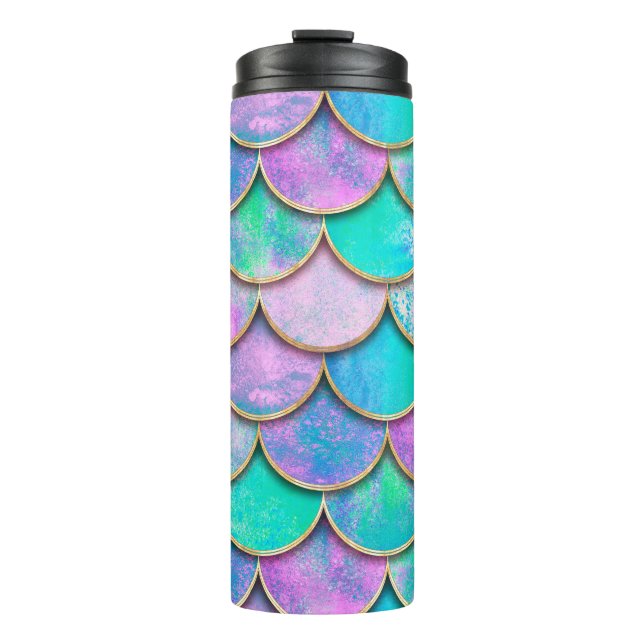 Garrafa Térmica A Sereia espalha-de-peixes que escalam ondas japan (Frente)