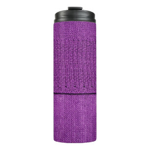 Garrafa Térmica a textura do tecido de malha, um simples roxo