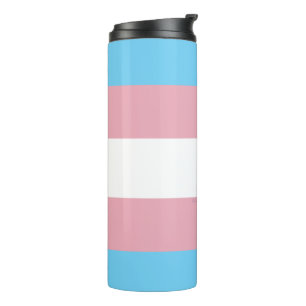 Garrafa Térmica A visibilidade da bandeira do orgulho transgênero