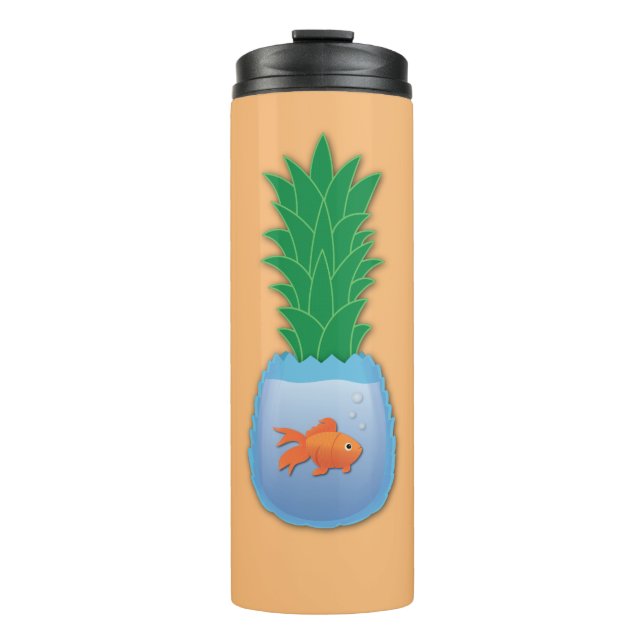 Garrafa Térmica Abacaxi Peixe Tumbler Térmico (Frente)