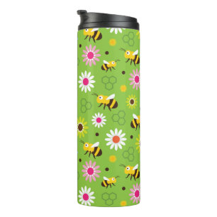 Garrafa Térmica Abelhas e Flores