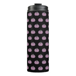Garrafa Térmica Abóbora rosa e preto