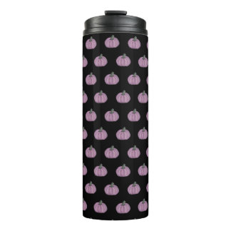 Garrafa Térmica Abóbora rosa e preto