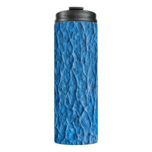 Garrafa Térmica Abstract Cobalt Blue Textured Wall with Impasto Pa