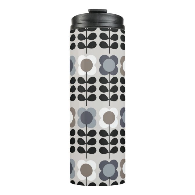 Garrafa Térmica Abstract floral seamless pattern. Nordic style. Vi (Frente)