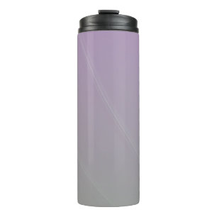Garrafa Térmica Abstract Soft Lavender and Gray Gradient Backgroun