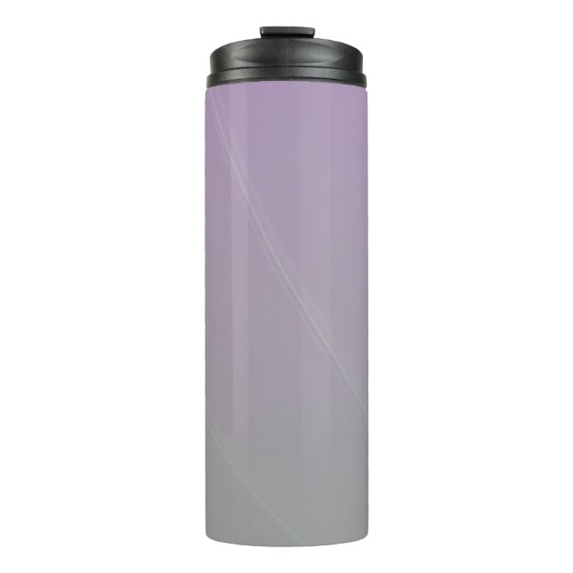 Garrafa Térmica Abstract Soft Lavender and Gray Gradient Backgroun (Frente)