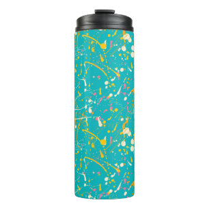 Garrafa Térmica Abstrato Paint Splash