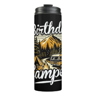 Garrafa Térmica Acampamento de Aniversário