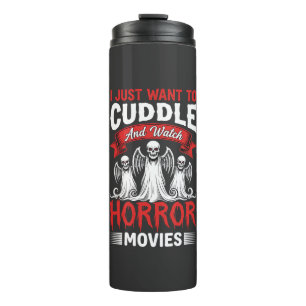 Garrafa Térmica Aconchegar e Assistir Filmes de Terror Esqueleto H