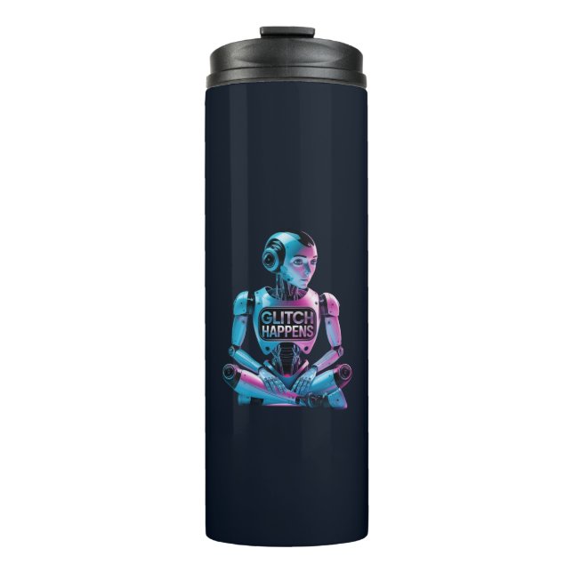 Garrafa Térmica ❤️ ACONTECE! Engraçado Ai Chatbot Companion Memes (Frente)