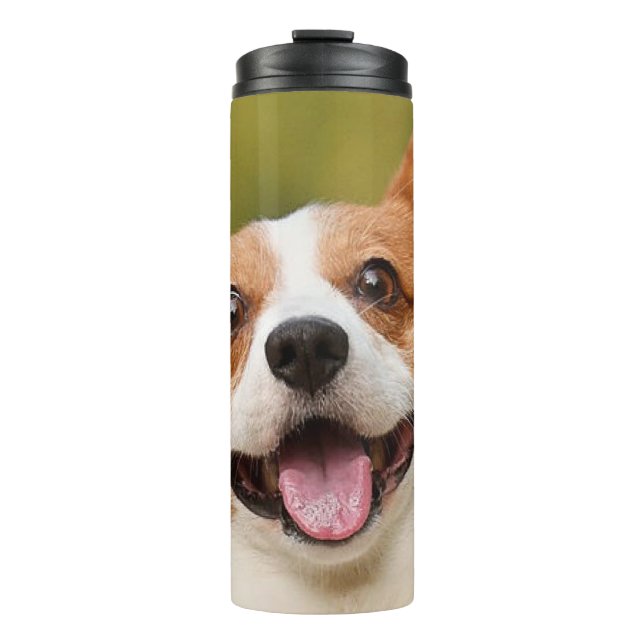 Garrafa Térmica Adicionar Foto de Cachorro Personalizada e Customi (Frente)