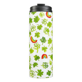 Garrafa Térmica Adicione seu próprio texto! Camarões e arco-íris A