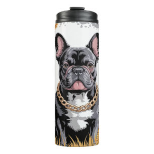 Garrafa Térmica Adorável Mãe de Bulldog Francês