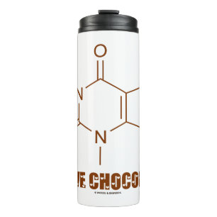 Garrafa Térmica Adoro Chocolate Theobromine Molecule Chemistry