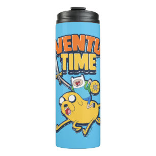Garrafa Térmica Adventure Time   Finn Riding Jake