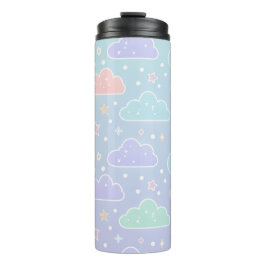 Garrafa Térmica Aesthetic Pastel Cloud Insulated Tumbler