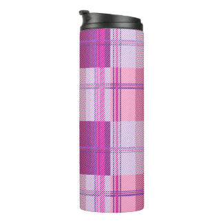 Garrafa Térmica Aesthetic Xadrez Magenta Bold Berry