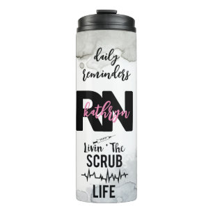 Garrafa Térmica Afirmação de Enfermeiro Registrado Personalizado