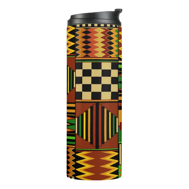 Garrafa Térmica African Royal Kente Cloth Design (Giro à esquerda)