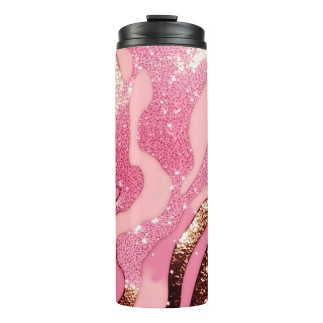 Garrafa Térmica Agate Glitter Thermal Tumbler 12oz (Frente)