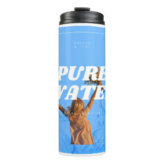 Garrafa Térmica Água Pura – Design de Água Potável Fresca e Limpa