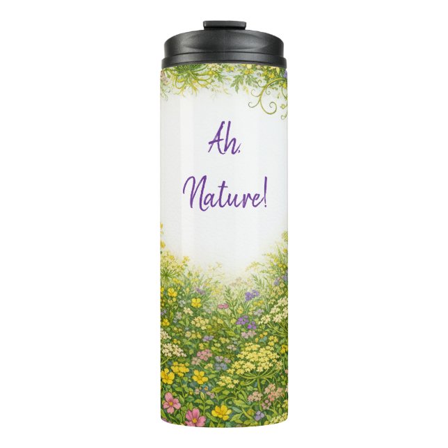 Garrafa Térmica Ah, Nature! caneca de viagem (Frente)