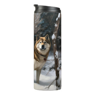 Garrafa Térmica Akita Deixe Nevar Natal