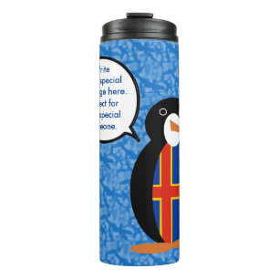 Garrafa Térmica Åland Islands Holiday Ms. Penguin Talking