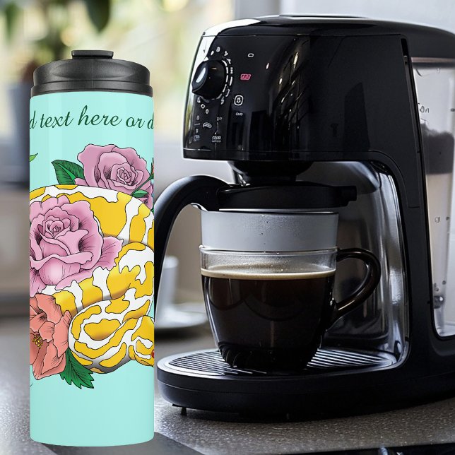 Garrafa Térmica Albino Ball Python Amarelo (Criador carregado)