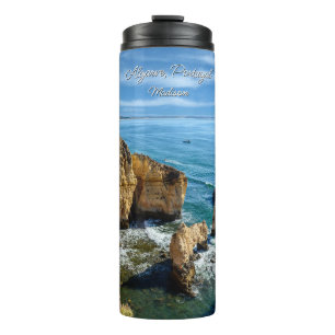 Garrafa Térmica Algarve de Nome e Texto Personalizado, Portugal