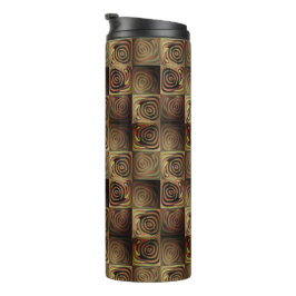 Garrafa Térmica Alivio de quadrados com círculos de gradiente cast