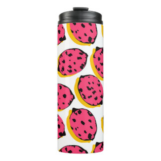 Garrafa Térmica all over lemon pattern vintageabstract, art, backg