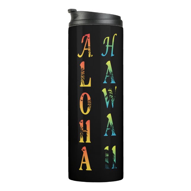 Garrafa Térmica Aloha Hawaii (Rotação à direita)