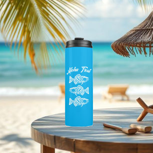 Garrafa Térmica Aloha Trout-Blue Havaiano