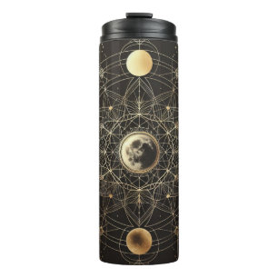 Garrafa Térmica Alquimia Lunar Dourada