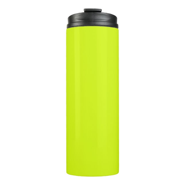 Garrafa Térmica Amarelo Chartreuse cor sólida (Frente)