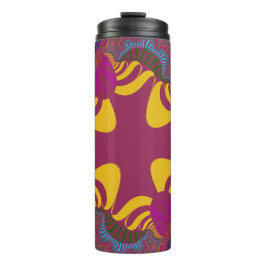 Garrafa Térmica Ameixa e Cruz Amarela