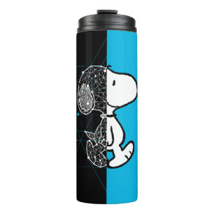 Garrafa Térmica Amendoins Snoopy Design geométrico