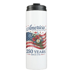 Garrafa Térmica América 250 Anos de Liberdade 1776 2026
